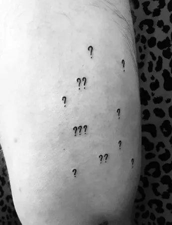 What Does Question Mark Tattoo Mean, question mark tattoo on hand, What does tattoo question marks mean, What does an upside down question mark tattoo mean, Symbolism of Question Mark Tattoo, Question Mark Tattoo Variations, Single Question Mark Tattoo, 3D Question Mark Tattoo,
