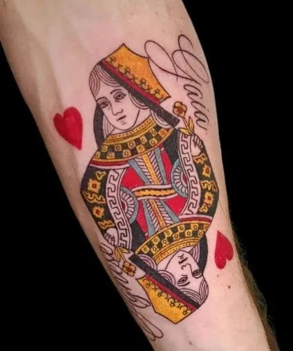 What Does Queen of Hearts Tattoo Mean, What does Queen tattoo mean, What does the two of Hearts tattoo mean, Queen of Hearts Tattoo, Minimalist Queen of Hearts Design, What does the Queen of Hearts tattoo represent, What are some common designs for a Queen of Hearts tattoo, What does the Queen of Hearts symbolize in tarot, What is the meaning of a two of hearts tattoo, What is the symbolism behind the Queen of Hearts tattoo,