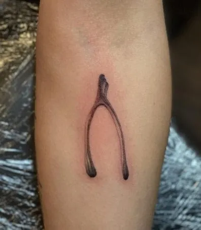 What Does a Wishbone Tattoo Mean, What does a broken wishbone mean, What's the meaning of wishbone, What does the wishbone mean in love, Why is Furcula called wishbone, Is a wishbone good luck, Why is breaking a wishbone good luck, What are the symbols of a wishbone, Wishbone tattoo placement, Wishbone tattoo with flowers,