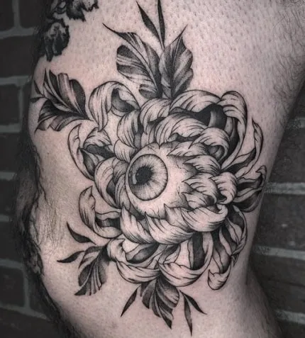 15 Most Beautiful Chrysanthemum Tattoo Designs, Chrysanthemum tattoo minimalist, Chrysanthemum Forearm Tattoo, Delicate Chrysanthemum Tattoo, Blooming Chrysanthemum tattoo, Chrysanthemum Flower Outline tattoo,