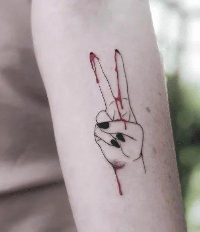 What Does A Peace Sign Tattoo Mean, Peace Sign Tattoo, Peace Sign Tattoo Ideas, Peace Sign Tattoo on fingers, Peace Sign Tattoo on Wrist,