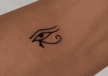 Minimalist Eye of Horus Tattoo