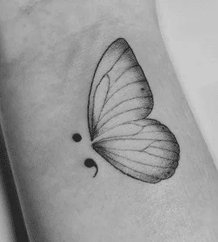 What Does A Semicolon Mean As A Tattoo, Semicolon Tattoo, Semicolon Tattoo ideas, Semicolon Tattoo on wrist, Semicolon Tattoo meaning in life,