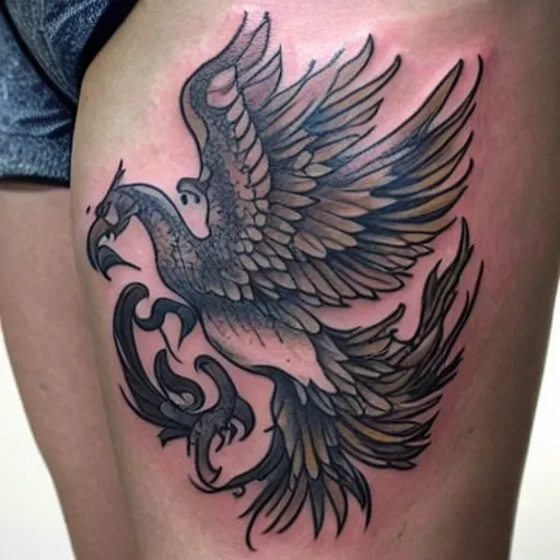 Psychological Interpretations of the Phoenix Rising from the Ashes Tattoo