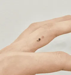 What Does A Semicolon Mean As A Tattoo, Semicolon Tattoo, Semicolon Tattoo ideas, Semicolon Tattoo on wrist, Semicolon Tattoo meaning in life,