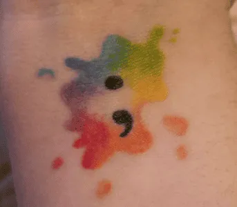 What Does A Semicolon Mean As A Tattoo, Semicolon Tattoo, Semicolon Tattoo ideas, Semicolon Tattoo on wrist, Semicolon Tattoo meaning in life,