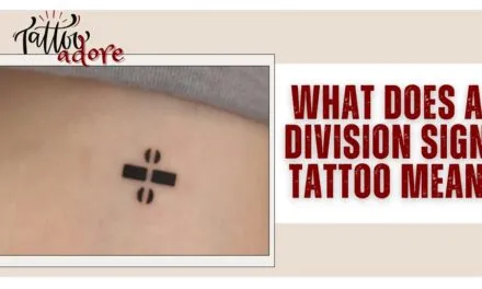 What Does A Division Sign Tattoo Mean