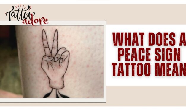 What Does A Peace Sign Tattoo Mean