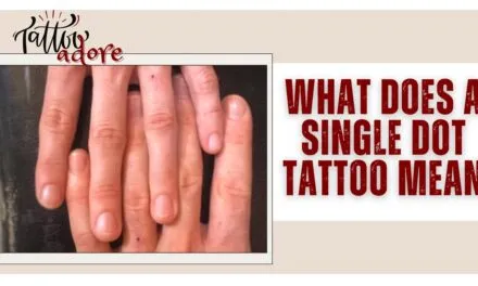 What Does A Single Dot Tattoo Mean