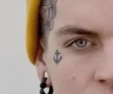 anchor tattoo under eye idea