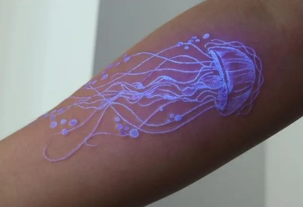 Bioluminescent Jellyfish Tattoo