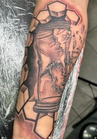 Broken Hourglass Tattoo Broken Hourglass Tattoo