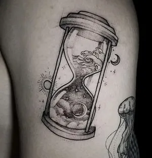 Celestial Hourglass Tattoo Celestial Hourglass Tattoo