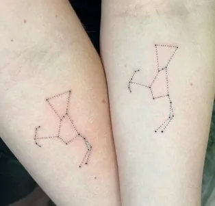 Constellation Couple Tattoos 2