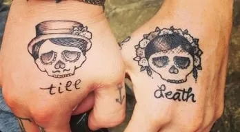 Couple Tattoos of Inside Jokes or Quirks
