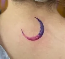 Crescent Moon Tattoo Idea2 Crescent Moon Tattoo Ideas