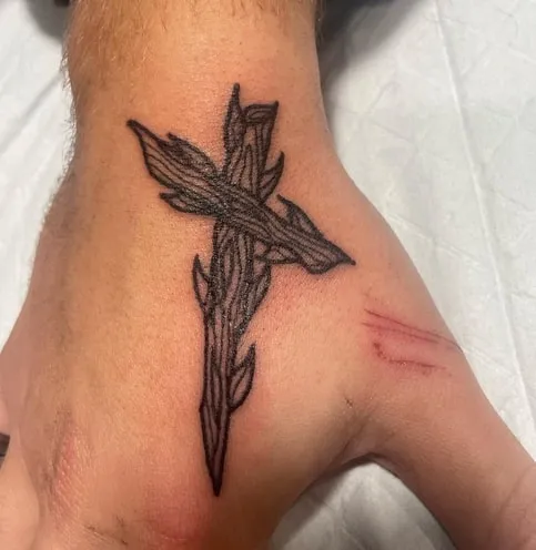 Cross Tattoo on Hand 10 Cross Tattoo on Hand