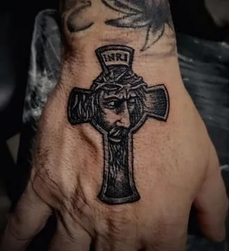 Cross Tattoo on Hand 12 jesus Cross Tattoo on Hand