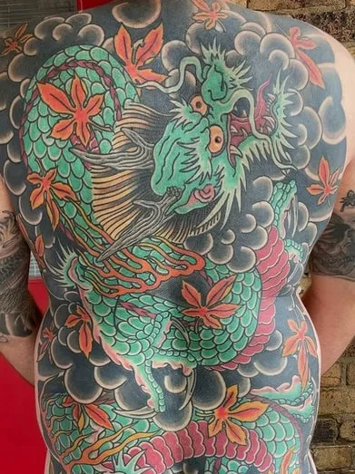 Full-back Yakuza Dragon Tattoo Full-back Yakuza Dragon Tattoo