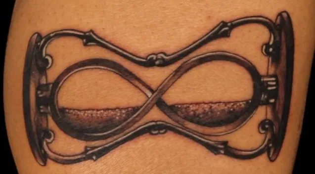 Infinity Hourglass Tattoo