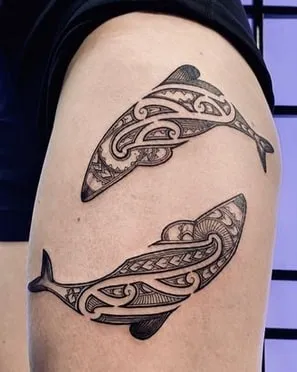 Polynesian Dolphin Tattoo