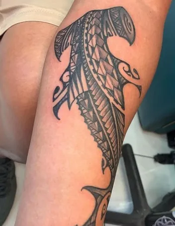 Polynesian Shark Tattoo
