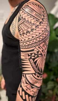 Polynesian Spearheads Tattoo