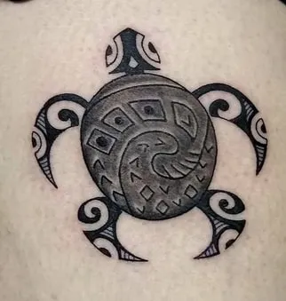 Polynesian Turtle Tattoo