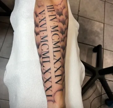 Roman Numeral Tattoo Idea big