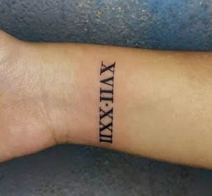 Roman Numeral Tattoo Idea small