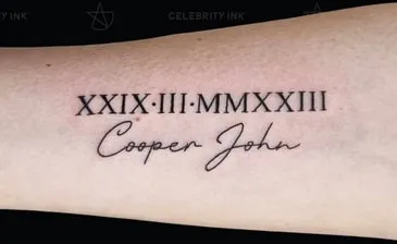 Roman Numeral Tattoo Idea 