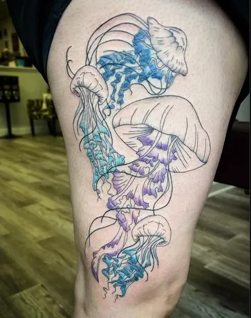 School of Jellyfish Tattoo