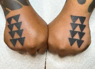 Shark Teeth Polynesian Tattoo