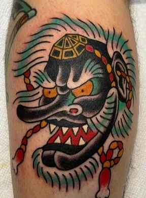 Tengu Mask Tattoo Idea