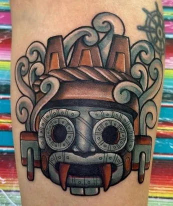 Aztec Tlaloc Tattoo