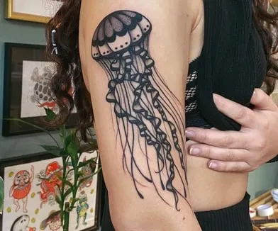 Tribal Jellyfish Tattoo