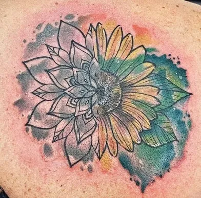 Watercolor Mandala Tattoos Watercolor Mandala Tattoos