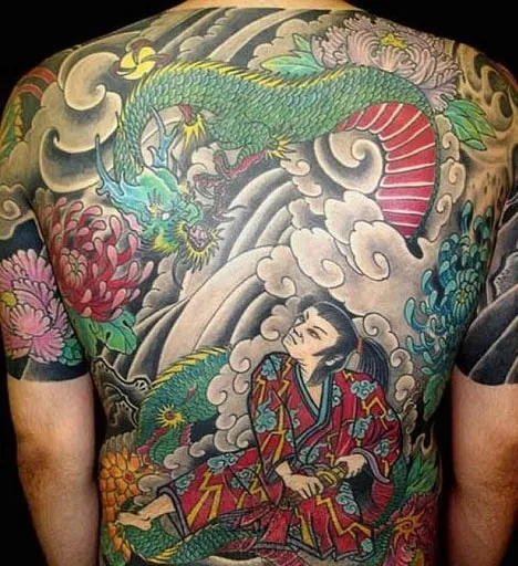 Yakuza Samurai and dragon tattoo