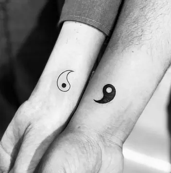 Yin and Yang Couple Tattoo 2