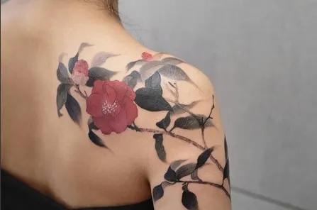 camellia tattoo ideas