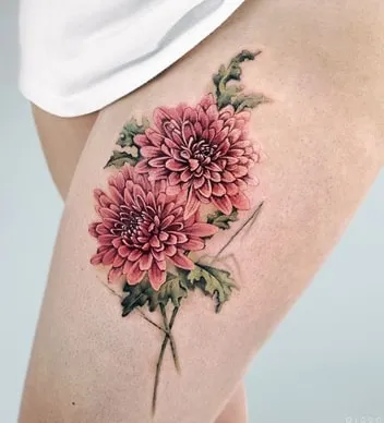 chrysanthemum tattoo ideas