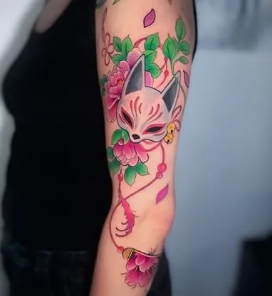 kitsune mask tattoo idea