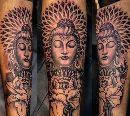 lotus buddha tattoo