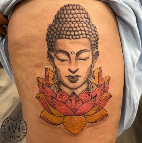 lotus buddha tattoo