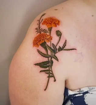 marigold tattoo ideaws
