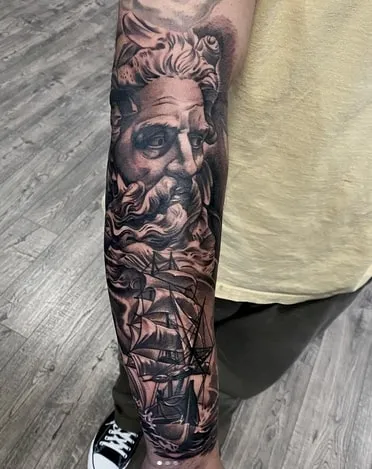 poseidon tattoo ideas