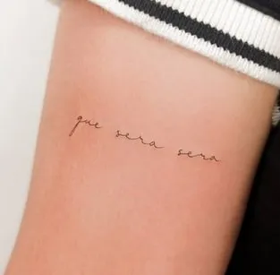 que sera sera tattoo 2 que sera sera tattoo design 2