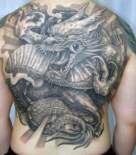 traditional Yakuza dragon tattoo