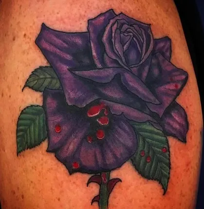 Black Rose Tattoo Design Ideas10 color Black Rose Tattoo Design