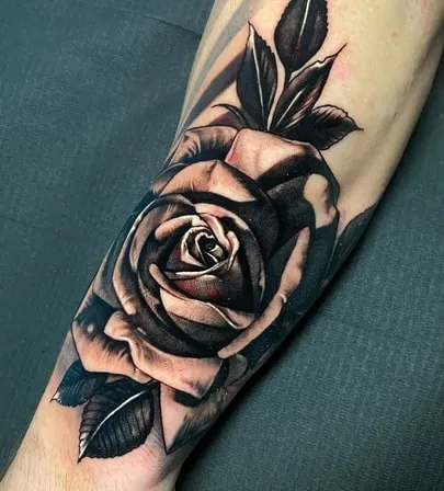 Black Rose Tattoo Design Ideas5 large Black Rose Tattoo Design